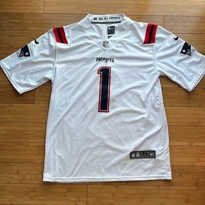 New England Patriots White NFL Nike Stitched On Field Jersey Size XL Cam Newton